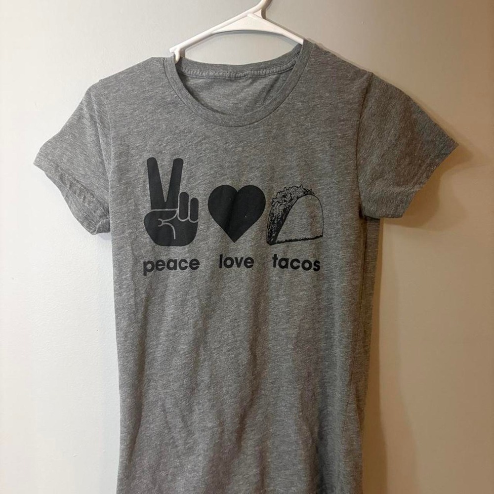 Y2K peace love tacos graphic tee